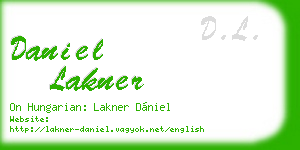 daniel lakner business card